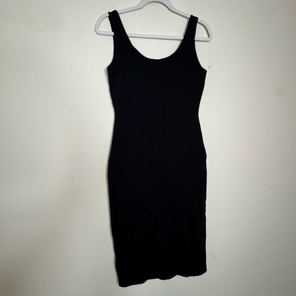 Sheer The Sculpting Black Bodycon Dress Sleeveless Scoopneck NWT Large Fitted - Picture 4 of 8